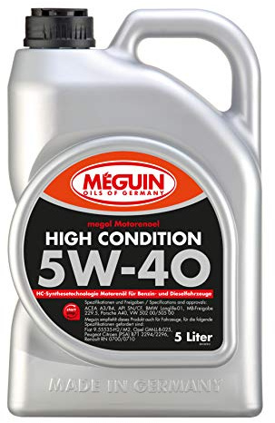 Liqui Moly Meguin Megol High Condition SAE 5W-40 | 5 L | Synthesetechnologie Motoröl | Art.-Nr.: 3198