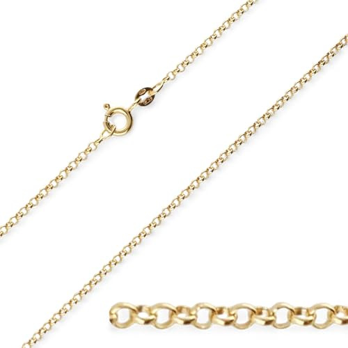 Christopher James of London CJoL - 9ct Gold Plated on 925 Sterling Silver 24 (61cm) 2mm Wide Belcher Chain In Simple Gift Bag - 4g