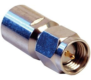 ALPHA ELETTRONICA Adattatore Dritto Maschio FME a Maschio SMA, RF connettore coassiale, Per applicazioni RF, Compatibile con Antenne TV, Ricevitore satellite, Dispositivi con porte coassiali