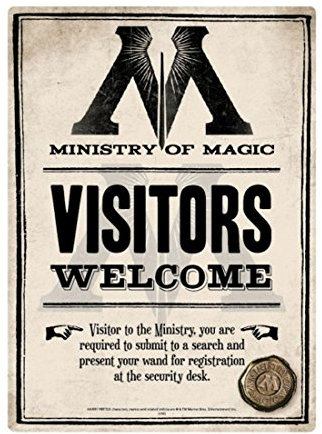 Harry Potter Metallplatte, 1