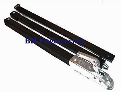 3 Piece Heavy Duty 3.5 Ton Recovery Towing Bar Tow Pole 1.8M Car/Van/4x4 Hitch & Shackle Vehicle Emergency Breakdown Rescue - 50mm Ball Coupling