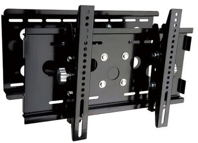 Quad Cantilever Arm Full Motion Carbon Black Universal Easy Installation Ultra Low Profile Flat Panel LCD LED TV Plasma TV Wall Mount Bracket with Touch & Tilt System up to 37 Sony Panasonic LG