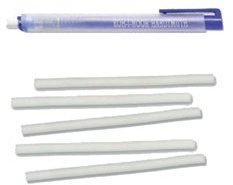 KOH-I-NOOR Radierer/Stift in Stiftform 12,5 cm Lang mit 5 Stück Ersatz Radiergummi blau