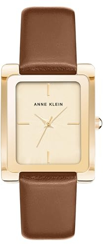 Anne Klein Women's Leather Strap Watch