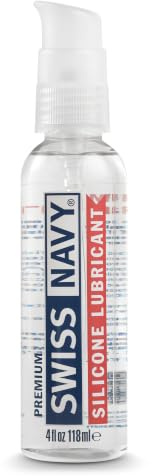 Gleitmittel - Swiss Navy Siliconebased Lube 4 oz / 120 ml Lubricant auf Silikon Basis | Personal Lube für Männer, Frauen & Paare - Kondom, latexsicher - hypoallergen - geruchlos