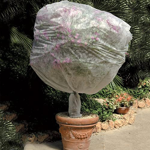 TENAX Saccoclima 1 x 2 m (Diámetro 1 m) Blanco, Capucha Protectora para Plantas y Flores, en Tejido no Tejido 17 g/m² (3 Piezas), Velo Protector Ligero con Forma de Saco