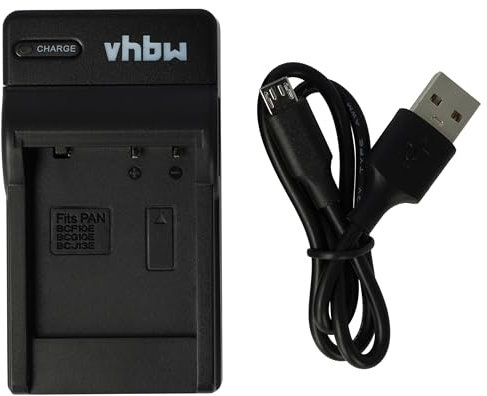 vhbw USB Akkuladegerät kompatibel mit Leica D-Lux 5, 6 Digitalkamera, Camcorder, Action Cam-Akku - Ladeschale