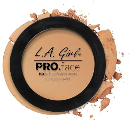 L.A. Girl Pro.Face Matte Pressed Powder, Medium Beige GPP609
