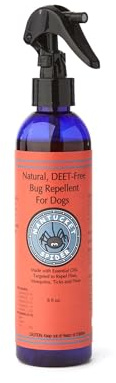 Nantucket Spider Dog Bug Repellent Spray, 8 oz | DEET-Free Essential Oil Blend | Water-Based, Non-Greasy | for Dogs | Made in USA