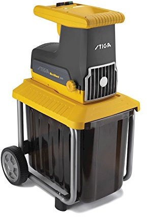 Stiga BIO SILENT 2500 - Biotrituratore elettrico a rulli (ingranaggi) 2500W per rami fino a 40mm di diametro