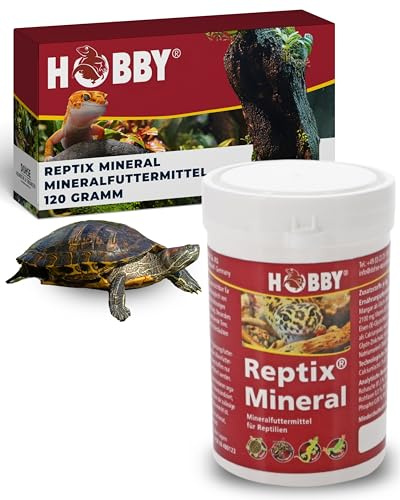 HOBBY Terraristik Reptix Mineral I 120g I Mineral- & Vitaminpräparat für Reptilien I Mit Kalzium, Phosphor & Vitamin D3 I Unterstützt Knochenaufbau & Vitalität I Terrarium Zubehör