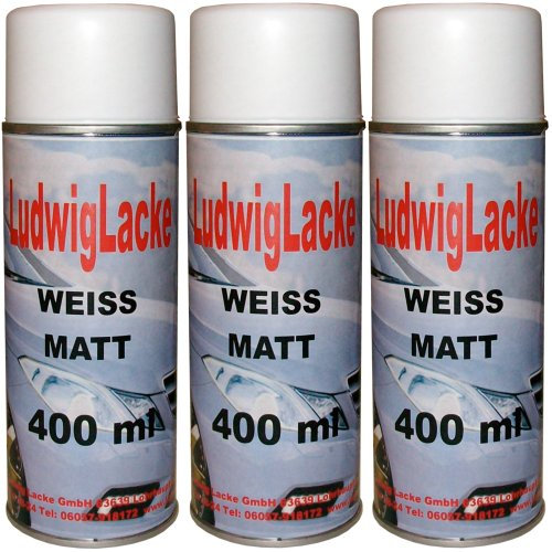 Standardspray 3 Lackspray Weiss matt 400 ml je Spraydose
