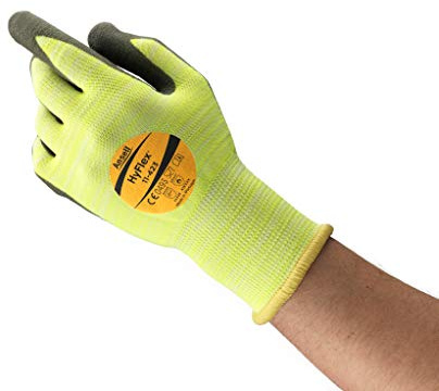 Ansell HyFlex 11-423 skärskyddshandskar, mekaniskt skydd, 7, Grå, 12