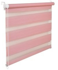 kskeskin – Estor doble 80 cm Ancho 150 cm de largo Color Rosa inkl. Elkop Ventana Persiana Mecanismo Plegable Sin Taladrar