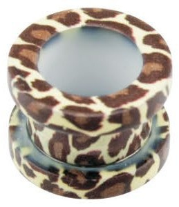Transfer Flesh Tunnel #7 - Leopard - Braun