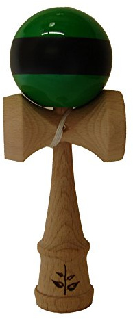 Green/Black Stripe Kendama