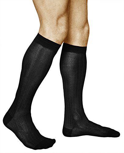 vitsocks Calzini Abito Cotone Mercerizzato Lunghi Ginocchio Uomo (2 PAIA) Sottili Morbidi
