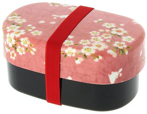 Tierra Zen Ovale Bento-Box Sakura & Kaninchen pink
