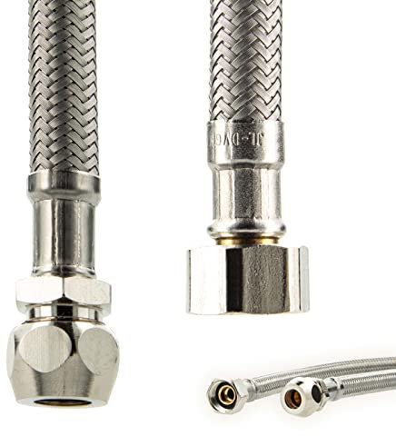 Sanitär Verbindungsschlauch 3/8 QV x 3/8 ÜWM x 500 mm - KTW-A- DVGW