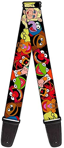 buckle-down Gitarrengurt 34-60 Muppets Faces Black