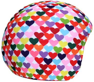 COOLCASC® Couvre Casque Universal, Cœurs Couleurs