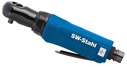 SW-Stahl S3281 Druckluft-Ratschenschrauber - 1/4 Zoll Vierkant - 41 Nm | Mini Druckluft-Knarre für Motorraum und Radaufhängung - Kompakter Schlagschrauber - Rechts- und Linkslauf - 6,3 bar
