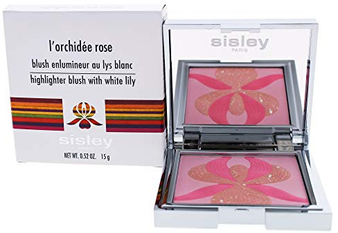 Sisley palett orkidé rosa unisex, Blush Highlighter med vit ros 15 g, 1-pack (1 x 0,086 kg)