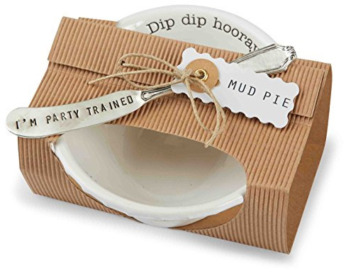 Mud Pie Dip Bowl Set, Hooray, 2 x 6