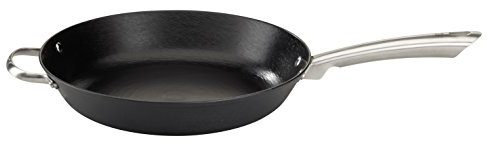 GSW 714273 Gusseisen Professionell Bratpfanne ohne Deckel, schwarz, 32 cm