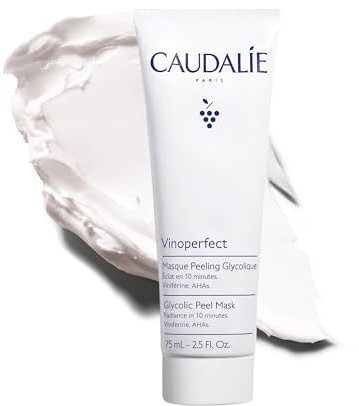 Caudalie Vinoperfect Glycolic Acid Peel Face Mask with AHAs, Radiance in 10 Minutes - 75 mL