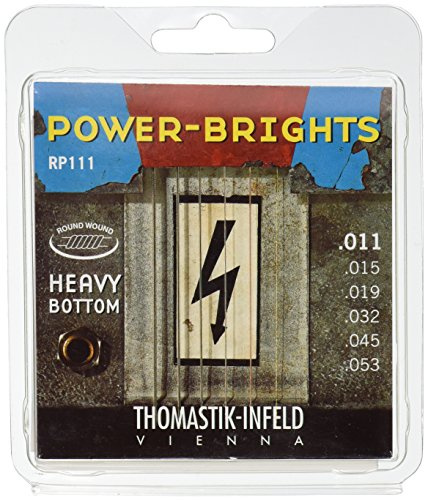 Thomastik Saiten für E-Gitarre Power Brights Series Heavy Bottom Satz RP111 Medium .011-.053w