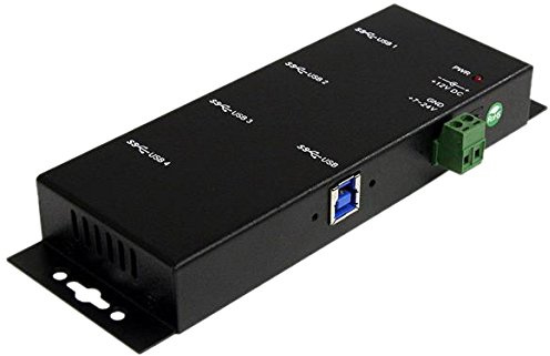 StarTech.com Adaptador - Concentrador (USB 3.0, 5000 Mbit/s, 12V, 3A, Poder, USB, Negro)