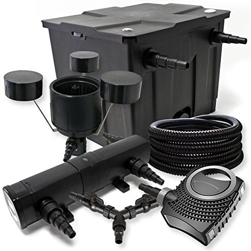 SunSun filtros para 12.000l Estanque 24W Clarificador neo8000 70W Bomba 25m tubo Skimmer csp250