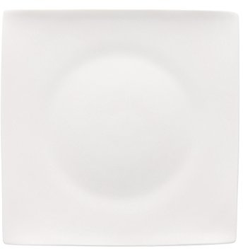 Rosenthal 61040-800001-16183 Assiette Carrée Plate Porcelaine Blanc 23 cm