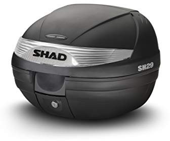 D0b29100 - Koffer oder Tasche hinten, für Roller oder Motorrad sh29 sh 29, Schwarz