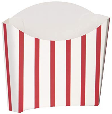 8 Snack Containers Party Red White Chips Retro Boxes Loot Treat Theme Stipe Favours Food Movie Fries