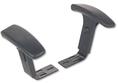 Alera IN49AKA10B Stühle/Hocker, höhenverstellbar, T-Arme, Intervall- und Essentia-Serie, Schwarz