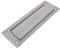 Amig - Bocacartas para Paredes o Puertas - 254 x 73 mm - Boca 198 x 48 mm - Acero Inoxidable Resistente - Para Interior y Exterior - Fácil Instalación y Diseño Elegante - Color Plateado