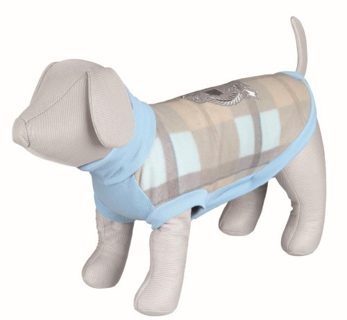 Trixie Pullover Napoli III, XS: 30 cm, hellblau/ beige
