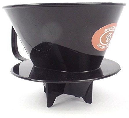 Size 4 Plastic Coffee Filter Dripper Cone with Feet by EDESIA ESPRESS