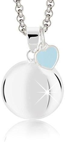 MAMIJUX Chiama Angeli Cuore Mamma Idea Regalo Gravidanza Collana Donna Richiamo degli Angeli Catenina Acciaio