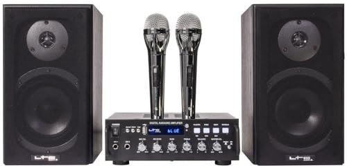 Ltc Ibiza Karaoke-Star4 Set USB Impianto Audio Completo, nero