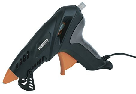 Brüder Mannesmann Werkzeug Heissklebe-Pistole mit 5 Sticks, im Koffer, M49250, schwarz