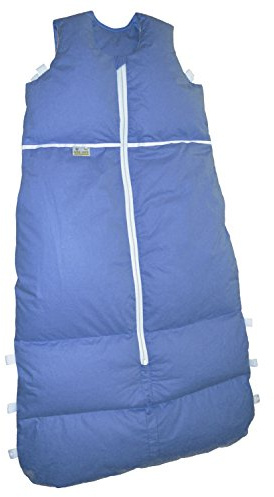 Premium Daunenschlafsack, längenverstellbar, Alterskl. ca 12-24 Monate, azur, 110cm