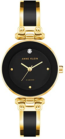 Anne Klein Women's Genuine Diamond Dial Bangle Watch