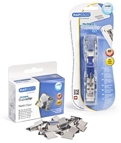 Rapesco 1300A Supaclip 60 Pappersklämmor Dispenser