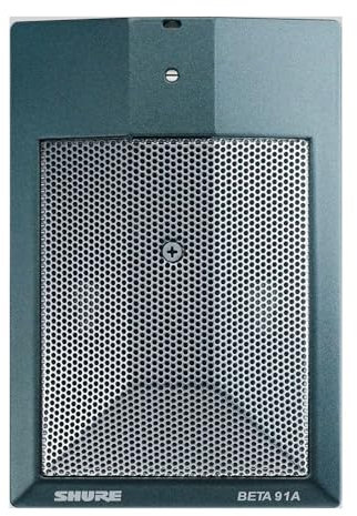 Shure BETA 91A Bass-Drum-Kondensatormikrofon mit Halbnierencharakteristik (mit integriertem Vorverstärker und XLR-Stecker)