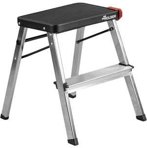 Taburete Plegable Rolser de Aluminio M2 - Negro