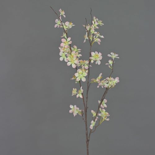 artplants.de Deko Apfelblütenzweig, rosa - weiß, 85cm - Kunstblumen - Künstlicher Zweig