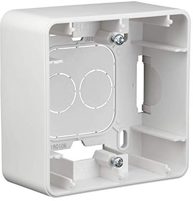 Debflex 742016 - Scatola esterna presa incasso semplice, colore: bianco opaco